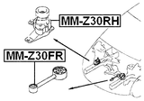 MM-Z30FR - FRONT ENGINE MOUNT