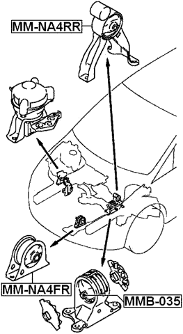 MMB-035 - LEFT ENGINE MOUNT BUSHING