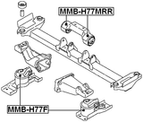 MMB-H77F - FRONT ENGINE MOUNT BUSHING (HYDRO)