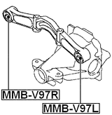 MMB-V97L - DIFFERENTIAL MOUNT BUSHING