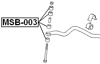 MSB-003 - FRONT STABILIZER BAR LINK BUSH