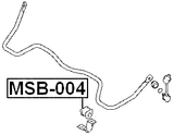 MSB-004 - REAR STABILIZER BAR BUSH D24