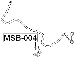 MSB-004 - REAR STABILIZER BAR BUSH D24