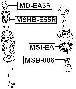 MSB-006 - REAR SHOCK ABSORBER BUSHING