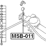 MSB-011 - REAR STABILIZER BAR BUSH D23