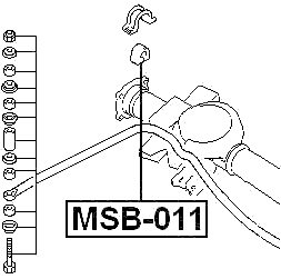 MSB-011 - REAR STABILIZER BAR BUSH D23