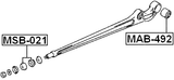 MSB-021 - TRAILING ARM FRONT BUSHING