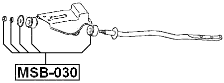 MSB-030 - FRONT STRUT ROD CUSHION KIT