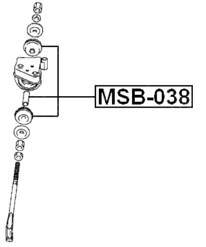MSB-038 - FRONT STRUT ROD CUSHION KIT