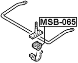 MSB-065 - FRONT STABILIZER BAR BUSH D31