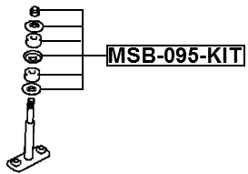 MSB-095-KIT - FRONT STABILIZER BAR LINK BUSH KIT