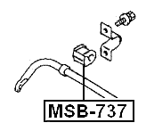 MSB-737 - REAR STABILIZER BAR BUSH D15