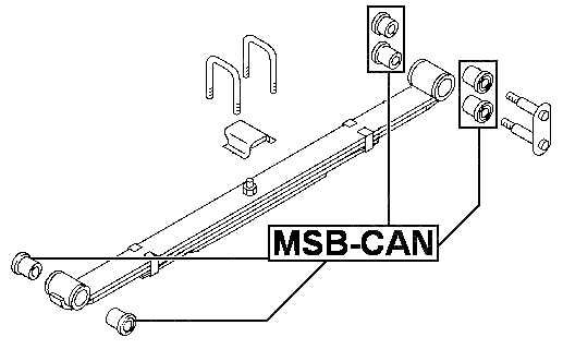 MSB-CAN - REAR SPRING BUSHING