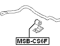 MSB-CS6F - FRONT STABILIZER BAR BUSH D24.5