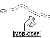 MSB-CS6F - FRONT STABILIZER BAR BUSH D24.5
