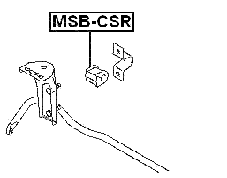 MSB-CSR - REAR STABILIZER BAR BUSH D12