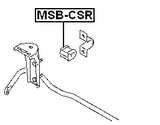 MSB-CSR - REAR STABILIZER BAR BUSH D12