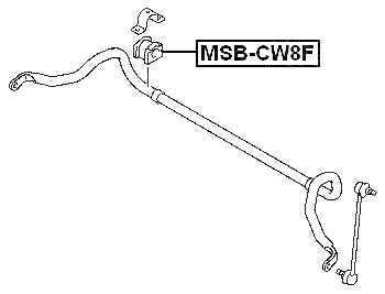 MSB-CW8F - FRONT STABILIZER BAR BUSH D22