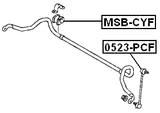 MSB-CYF - FRONT STABILIZER BAR BUSH D20