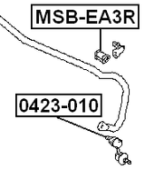 MSB-EA3R - REAR STABILIZER BAR BUSH D18