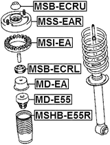 MSB-ECRL - REAR SHOCK ABSORBER BUSHING