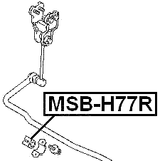 MSB-H77R - REAR STABILIZER BAR BUSH D13.8