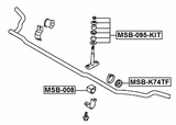 MSB-K74TF - FRONT STABILIZER BAR BUSH