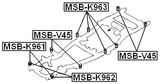 MSB-K961 - SUBFRAME CUSHION