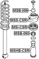 MSHB-CSR - REAR SHOCK ABSORBER BOOT