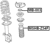 MSHB-Z34F - FRONT SHOCK ABSORBER BOOT