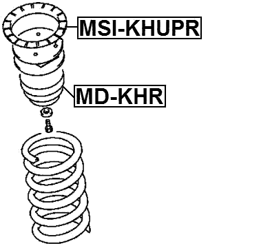 MSI-KHUPR - REAR SPRING UPPER SEAT