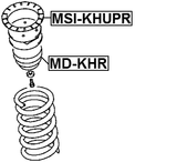 MSI-KHUPR - REAR SPRING UPPER SEAT