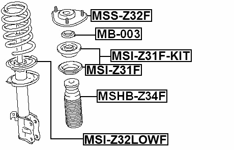 MSI-Z32LOWF - SPRING LOWER SEAT