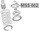 MSS-002 - FRONT SHOCK ABSORBER MOUNTING