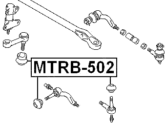 MTRB-502 - TIE ROD END BOOT 31.8X27X14.75