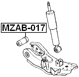 MZAB-017 - FRONT BUSHING, FRONT CONTROL ARM