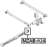 MZAB-024 - REAR TRAILING ROD BUSHING