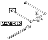 MZAB-025 - REAR TRANSVERSE ROD BUSHING