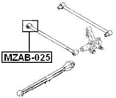 MZAB-025 - REAR TRANSVERSE ROD BUSHING