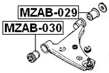 MZAB-030 - FRONT BUSHING, FRONT CONTROL ARM