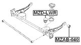 MZAB-040 - REAR ARM BUSHING