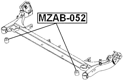 MZAB-052 - REAR CROSSMEMBER BUSHING