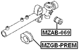 MZAB-069 - STEERING RACK BUSHING