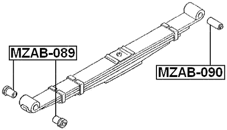 MZAB-089 - LEAF SPRING BUSHING