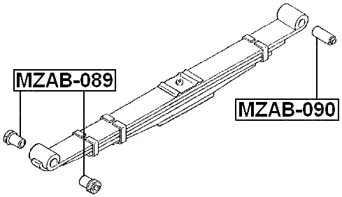 MZAB-090 - LEAF SPRING BUSHING