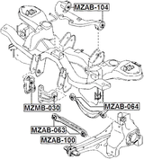 MZAB-104 - DIFFERENTIAL MOUNT BUSHING