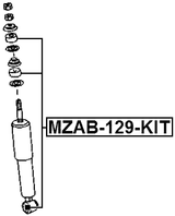 MZAB-129-KIT - FRONT SHOCK ABSORBER BUSHING KIT