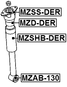 MZAB-130 - BUSHING, REAR SHOCK ABSORBER