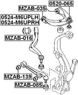 MZAB-139 - BUSHING, FRONT LOWER CONTROL ARM