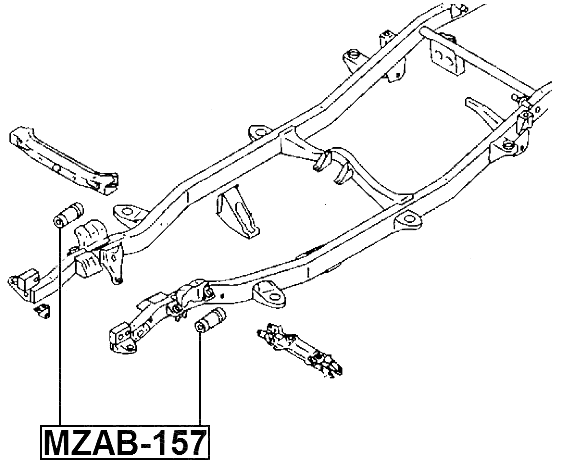 MZAB-157 - BUSHING, FRONT LOWER CONTROL ARM